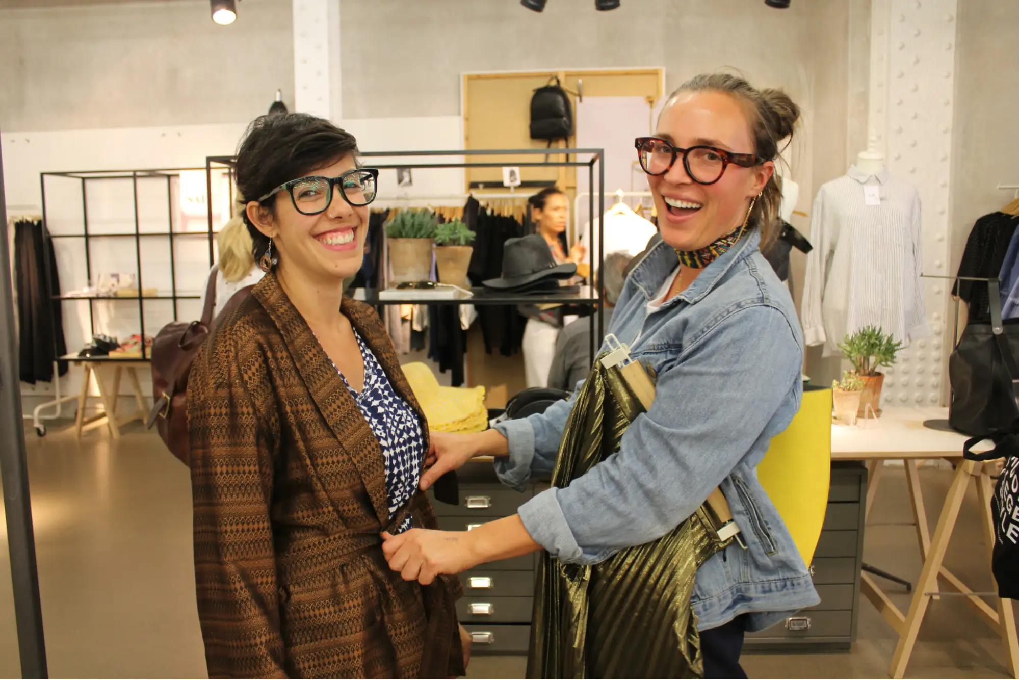 Fashion stylists working together