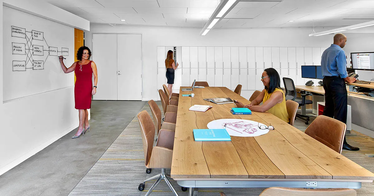 Modern office meeting